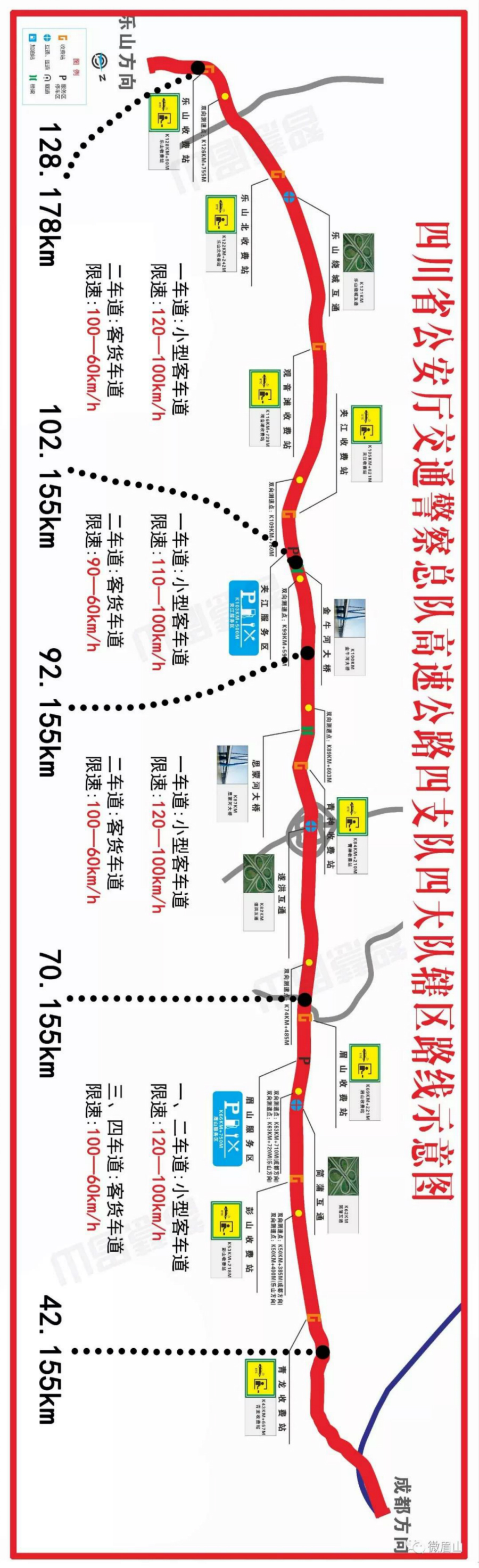 一图读懂成乐高速最新限行限速规则!